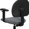 Flash Furniture Contemporary Drafting Chair, 20" L 42-3/4" H, Adjustable Padded, Fabric Seat BT-659-GRY-ARMS-GG - alternate 3